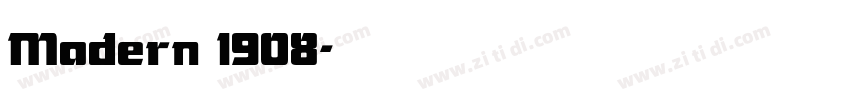 Modern 1908字体转换